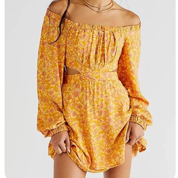 Free People Jael Mini Dress Cut Out Sz Small $128 - Picture 4 of 4